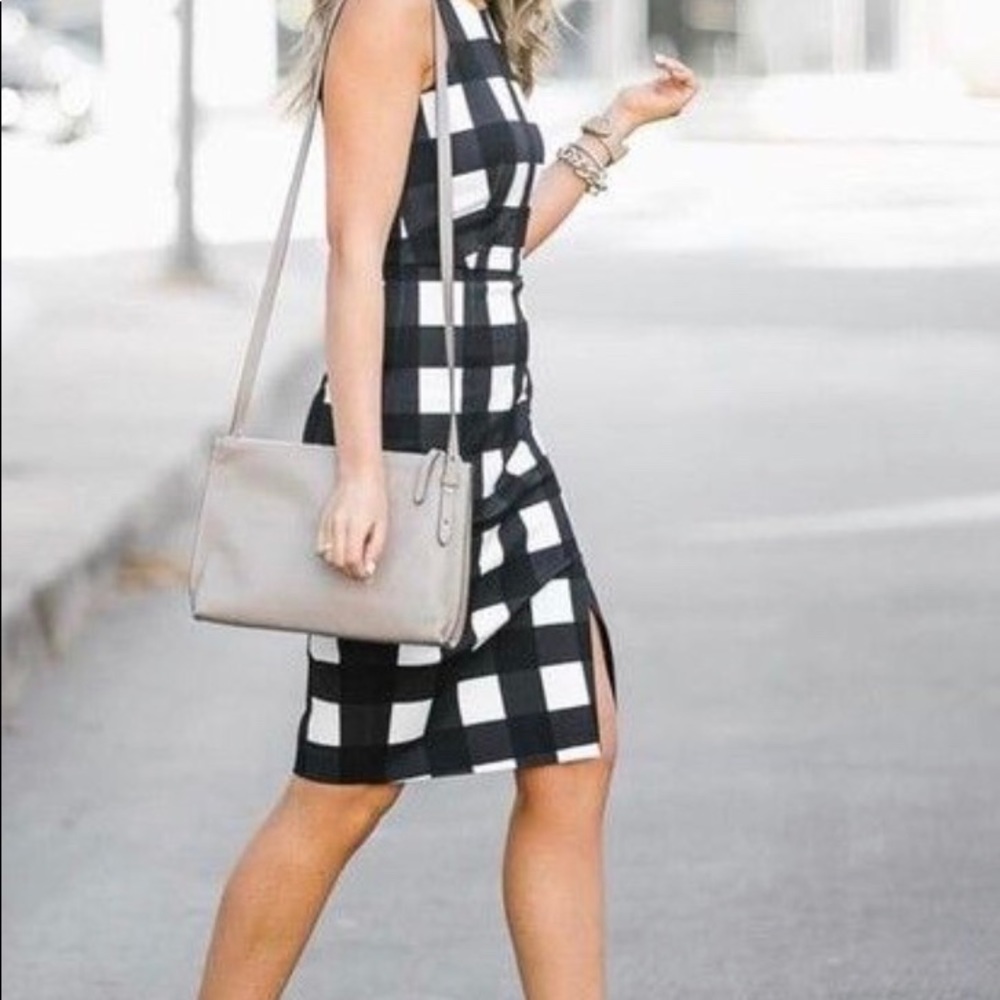 Black & White Sheath Dress